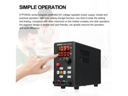 Omni-fuente De Alimentación Dc Regulada East Tester Etp1503a 45w 15v 3a Laboratorio Ajustable Control Remoto