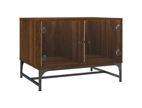 Mesa De Centro VIDAXL Marrón Madera contrachapada (68.5x50x50 cm)