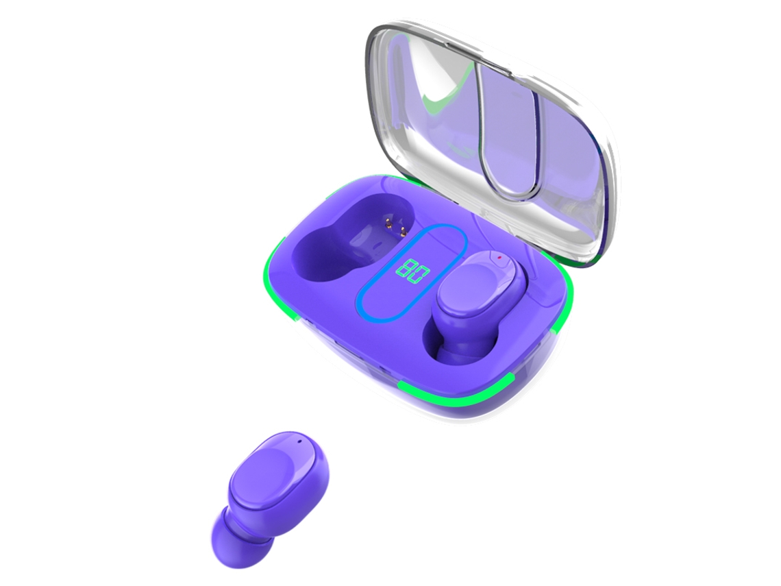 Auriculares Inalámbricos Inalámbrico Agua Deep Bass YIZHOOD Bluetooth Morado