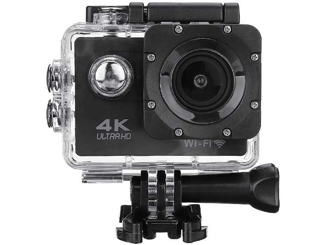 Cámara De Acción Para Vlogs 4k Hd 1080p, Cámara Deportiva Sumergible Hasta 30 M, Gran Angular De 170°, Infrarrojos, Wifi 2.0