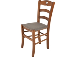 Cadeira T M C S Cuore 252NO-110-NL025 (Castanho - 88x43x46 cm - Madeira)