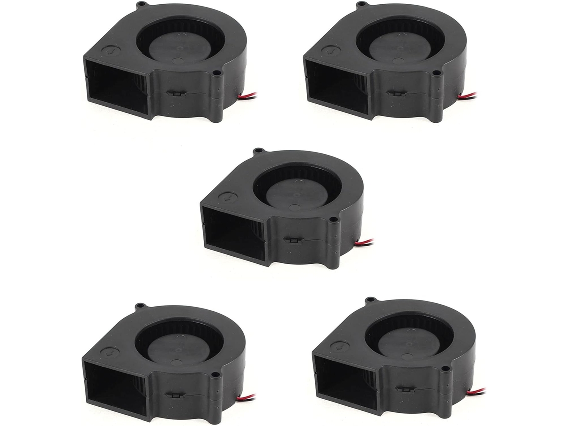 5 Ventiladores De Refrigeración Sin Escobillas De 75 Mm X 30 Mm Y 2 Pines, 12 V Cc Para Pc