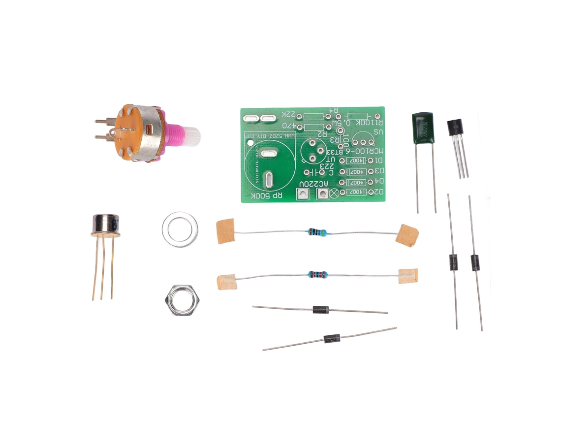 Kit De Módulo De Circuito Regulador De Intensidad Diy Con Transistor Bt33 Para Lámpara De Mesa