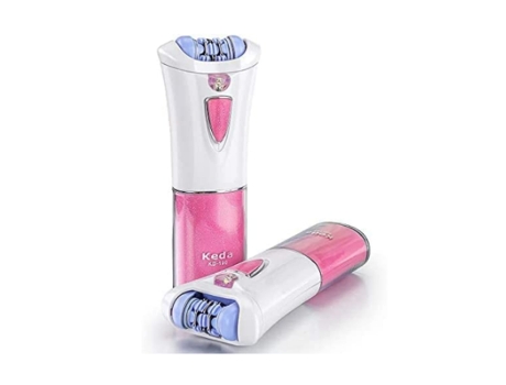 Depiladora para mujer, afeitadora facial femenina con gorro de masaje doble, dispositivo eléctrico con luz LED integrada de alta frecuencia de BISB...