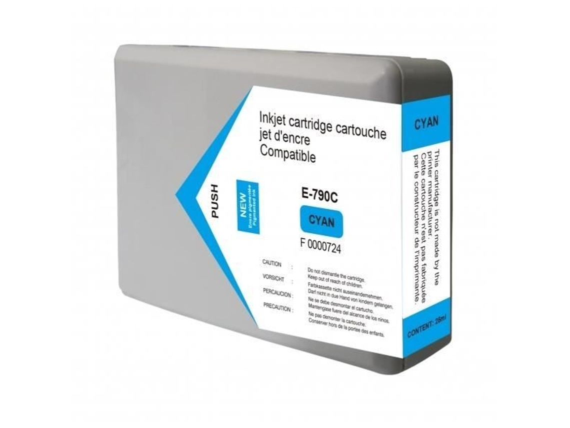 Cartucho Tinta Cian Compatible Epson T79024010 Genérico Capacidad 25Ml 2.000 Paginas GENERIQUE