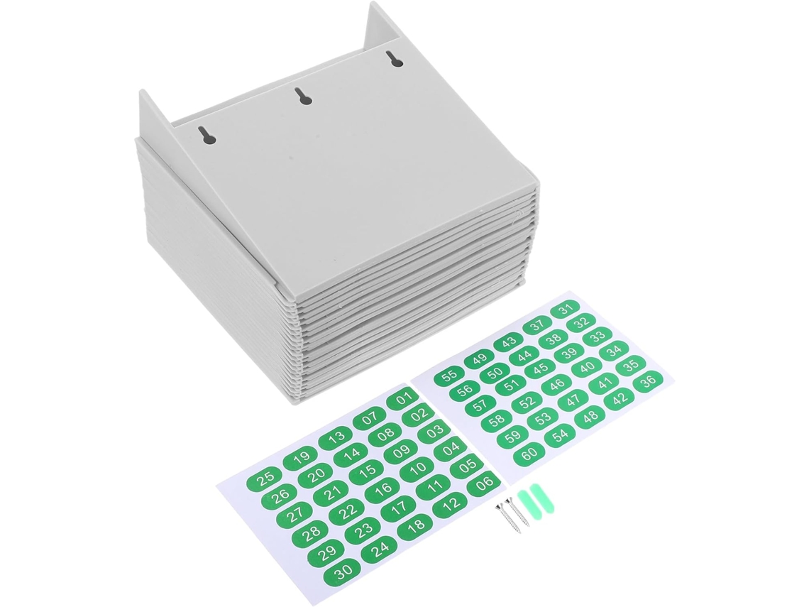 Soporte Para Tarjetas De 4 Piezas Con Compartimentos, Portatarjetas Vertical Para Hojas De Asistencia.