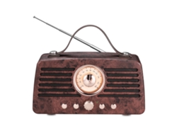 Altavoces Bluetooth retro, altavoz Bluetooth 4.2 inalámbrico portátil con radio FM, altavoz estéreo para exteriores para audio doméstico.