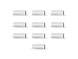 10pcs Portátil Clip De Bolígrafo Adhesivo Pequeño Holder De Bucle Para Oficina Mesa Blanco