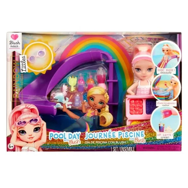 Muñeca de natación Rainbow High Little Compact Playset 522249 Mgap25