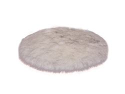 Nail Table Fuzzy Alfombra, Antideslizante Fuzzy Redonda Alfombra Peluche Alfombra