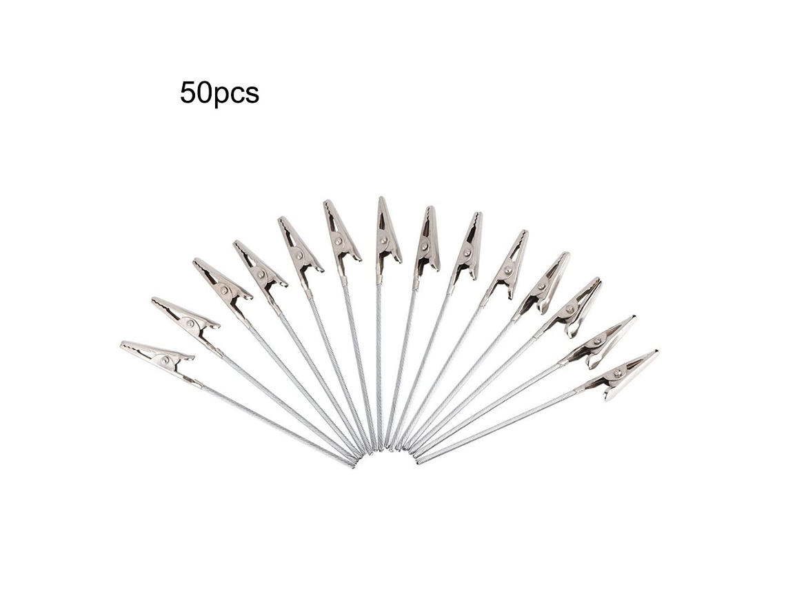 50 Clips De Acero Inoxidable Para Fotos De 10 Cm - Clips Para Notas Diy Para Decoración