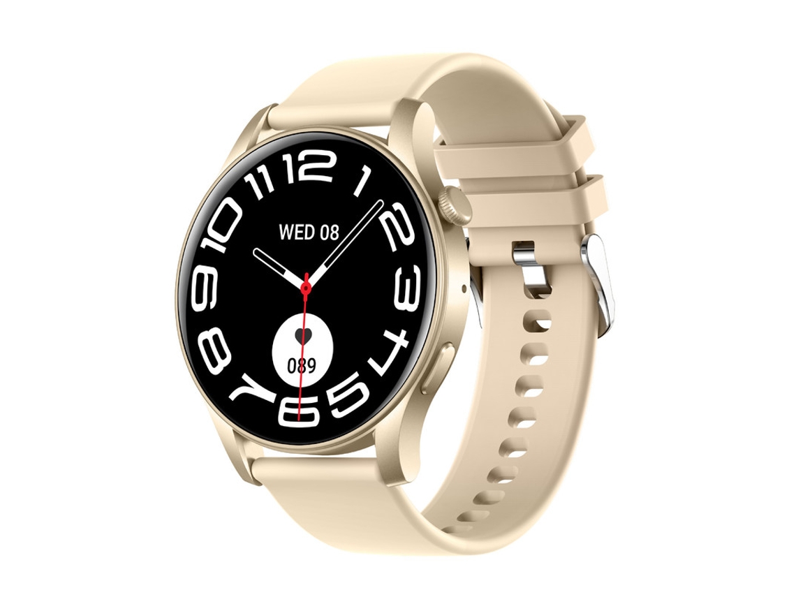Smartwatches Yizhood Kc88 Para Mujer Con Pantalla Amoled De 1,43", Función De Llamadas, Monitor De Frecuencia Cardíaca Y Presión Arterial - Oro