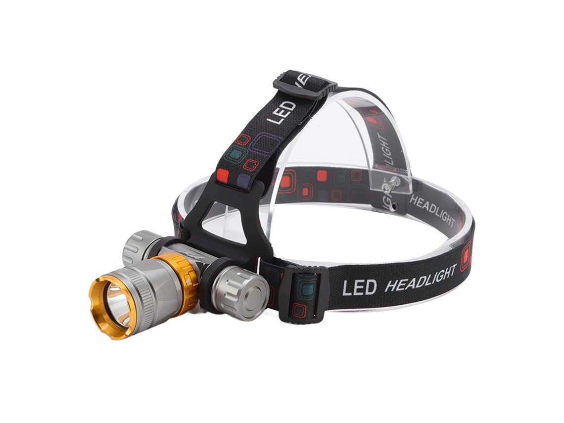 Linterna frontal LED para buceo, IPX8, 1500 lm, 5 modos, ligera.