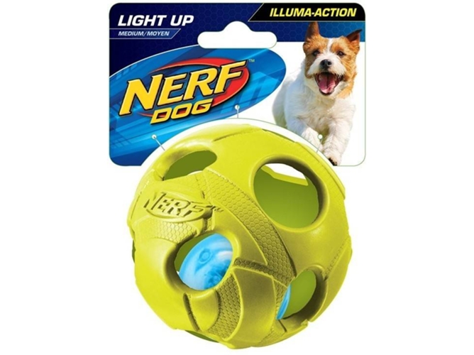 Pelota para Perros NERF Led Bash Verde (S)