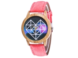 Reloj De Pulsera Unisex Casual Zhoulianfa Con Movimiento De Cuarzo, Color Rosa.