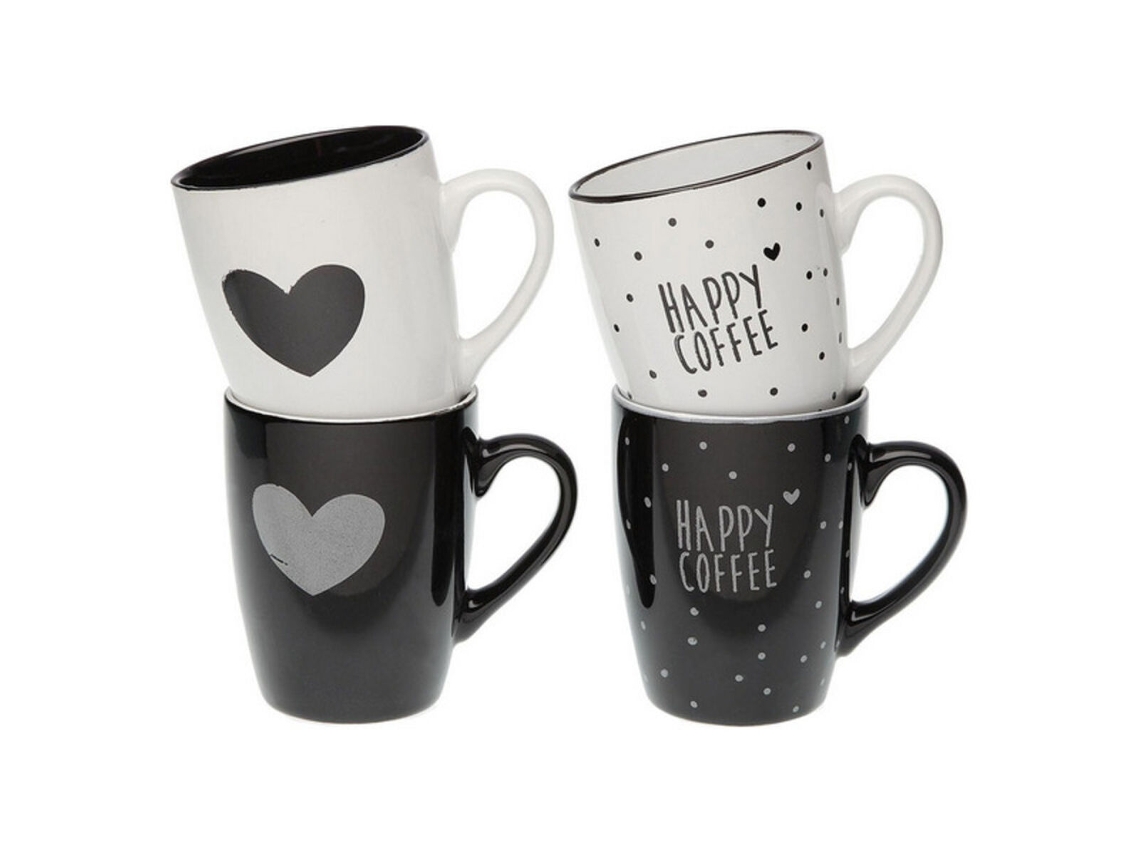 Taza Mug Versa Hearts Gres (8,1 X 10,5 X 8,1 Cm)