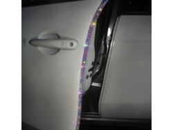 Protector De Puertas De Coche Anti-rayas Con Diamantes, Tiras De Goma Adhesivas Para Parachoques Y Bordes