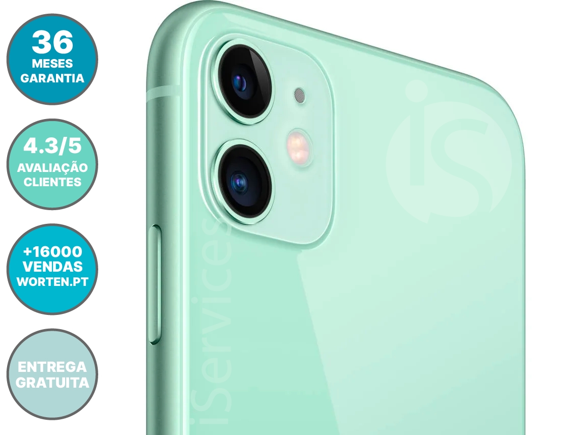 iPhone 11 APPLE (Reacondicionado Marcas Mínimas - 6.1'' - 64 GB