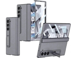 25-26 For Samsung Galaxy Z Fold 6 Case With Magnetic Hinge Protection Hidden S-pen Slot, Built-in Front Screen Kicstand Protective Case