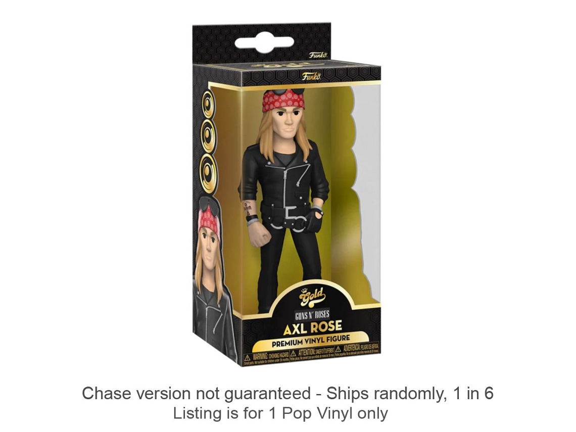 Figura Funko Guns N Roses Axl Rose 5 Vinilo Gold Chase Ships 1 en 6 GUNS 'N' ROSES