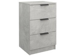 Mesita de noche 40x36x65 cm Gris Cemento EXCLUSIVA MAISON