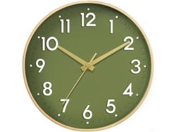 Reloj de pared analógico de 30 cm, silencioso, a pilas, decorativo. Nicecee (30 cm)