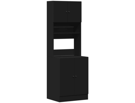 Mueble De Cocina VIDAXL Negro Madera contrachapada (60x50x180 cm)