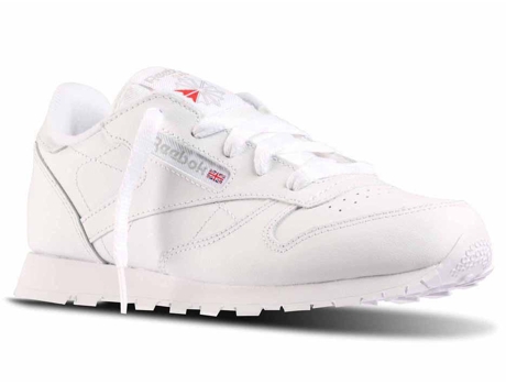 Zapatillas REEBOK Classic Leather Niños (34 - Blanco)