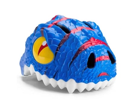 Casco de bicicleta para niños CRAZY SAFETY Dragón Azul Certificado EN1078