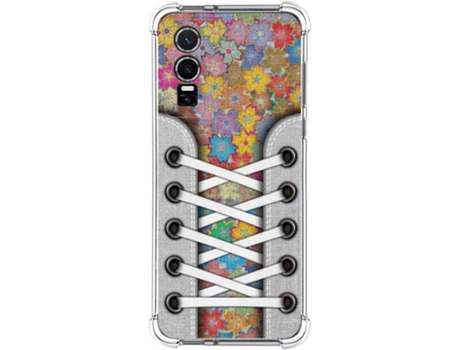 Carcasa para Vivo Y76 5G TUMUNDOSMARTPHONE Dibujos Antigolpes Zapatillas 05 Multicolor