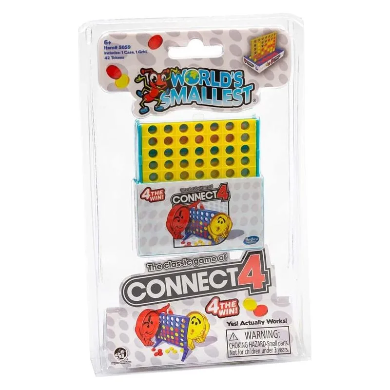 Juego miniatura Worlds Smallest Connect4 5059 MADNESSTOYS