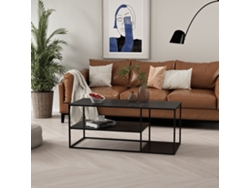 Mesa de centro Solund con 2 estantes acero [EN.CASA]