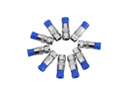 10 Adaptadores De Conector De Compresión Coaxial Rg6 Macho, Impermeables Y Sellados Para Diferentes Aplicações E Usos