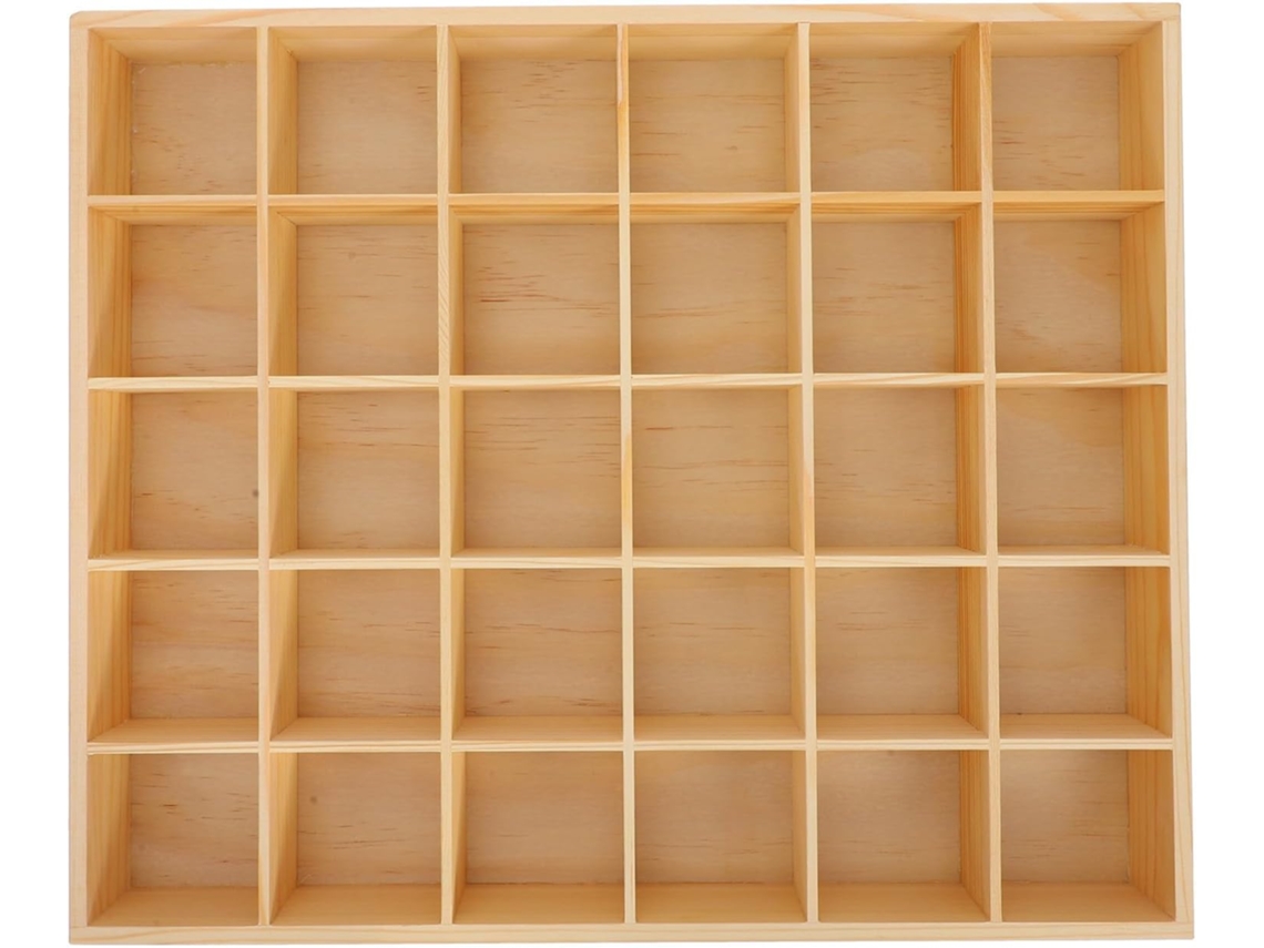 Elegante Bandeja Organizadora Joyas Madera 30 Compartimentos Pulseras Cajones Decoración Hogar
