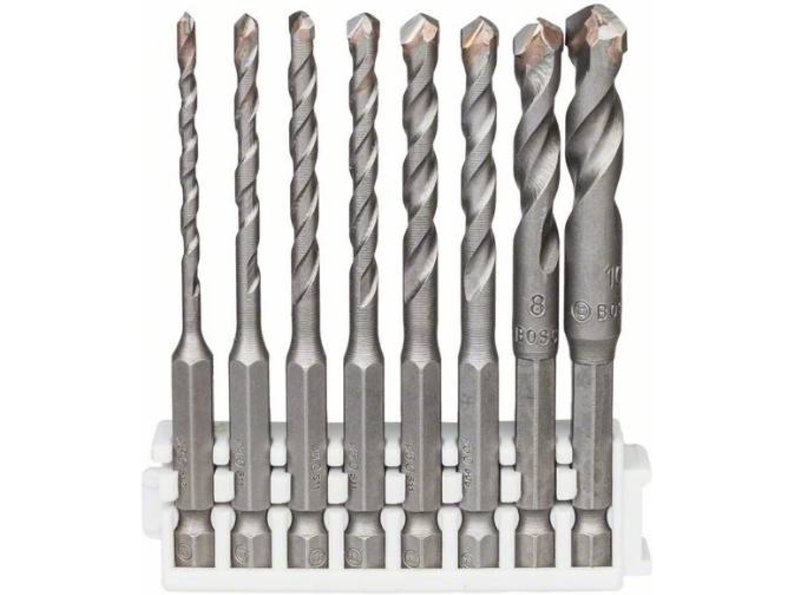 Set de Brocas BOSCH Hex-9 Cerámica, 8 Unidades, de 3 - 10 Mm