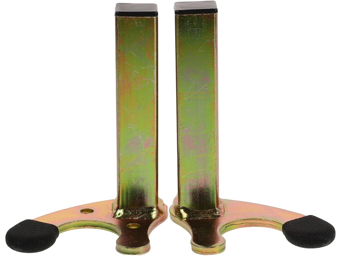 Soportes de rueda de motocicleta de 2 piezas, con refuerzos laterales y traseros para reparaciones.