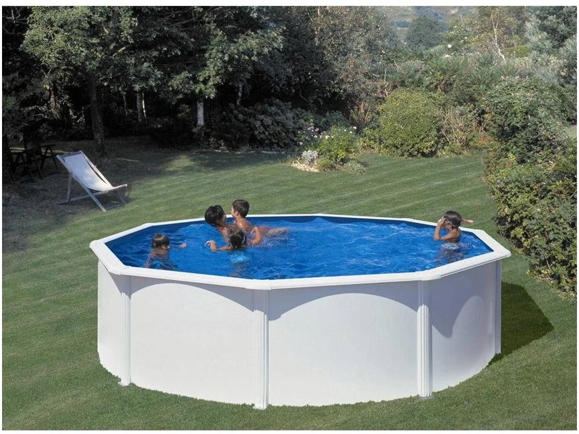 Piscina de Acero GRE Blanca (350x120 cm)