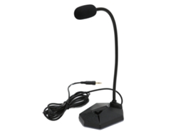 Microfone de computador EOOCOO, plug and play, 3,5mm
