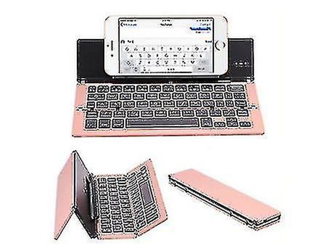 Teclado inalámbrico 3.0 portátil de aleación de aluminio, plegable, con Bluetooth, para tableta, PC y portátil Everley891 (Precio de compra)