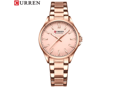 Relojes De Pareja Correa De Acero Relojes De Hombre Relojes De Mujer De Moda Relojes De Cuarzo De Negocios-Mujer Rosa LUUCOZK