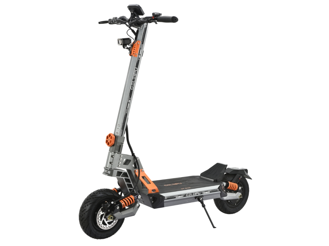 Patinete eléctrico GT Evo con motor de 1600 W, batería de 60 V y 36 Ah, neumáticos de 11 pulgadas, color gris