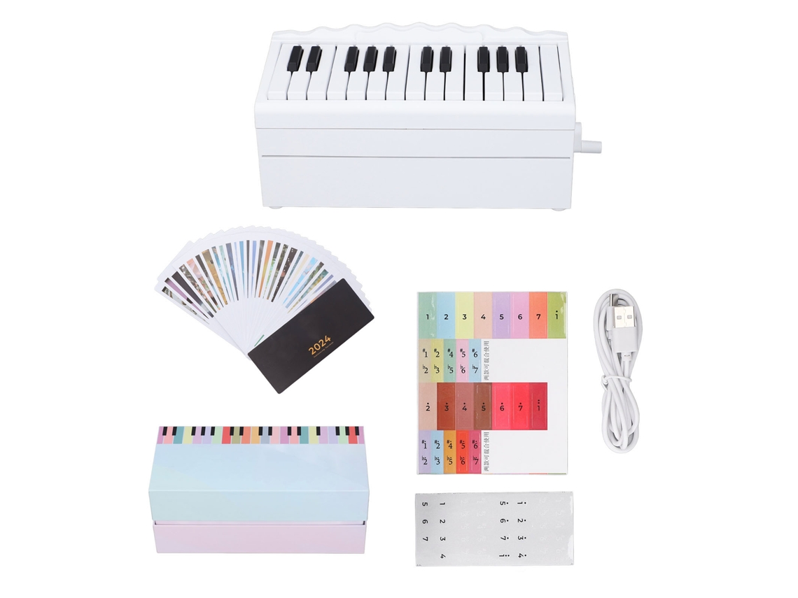 -calendario De Piano Miniatura Reproducible Bt Para Niños Calendario De Escritorio Musical Piano