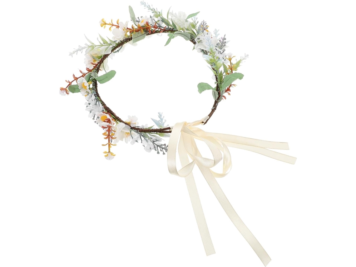 Coroa De Flores Da Primavera, Tiara Floral Para Casamento E Festa, Adorno De Cabeça.