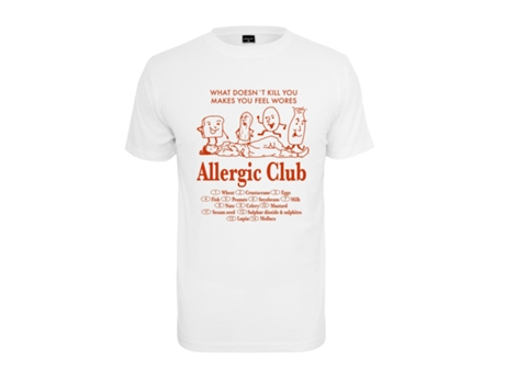 Camiseta para Hombre MISTER TEE (XL - Algodón - Blanco)