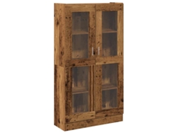 Mueble alto fabricado con derivados de madera antigua 82,5x30,5x150 cm MAISON EXCLUSIVE