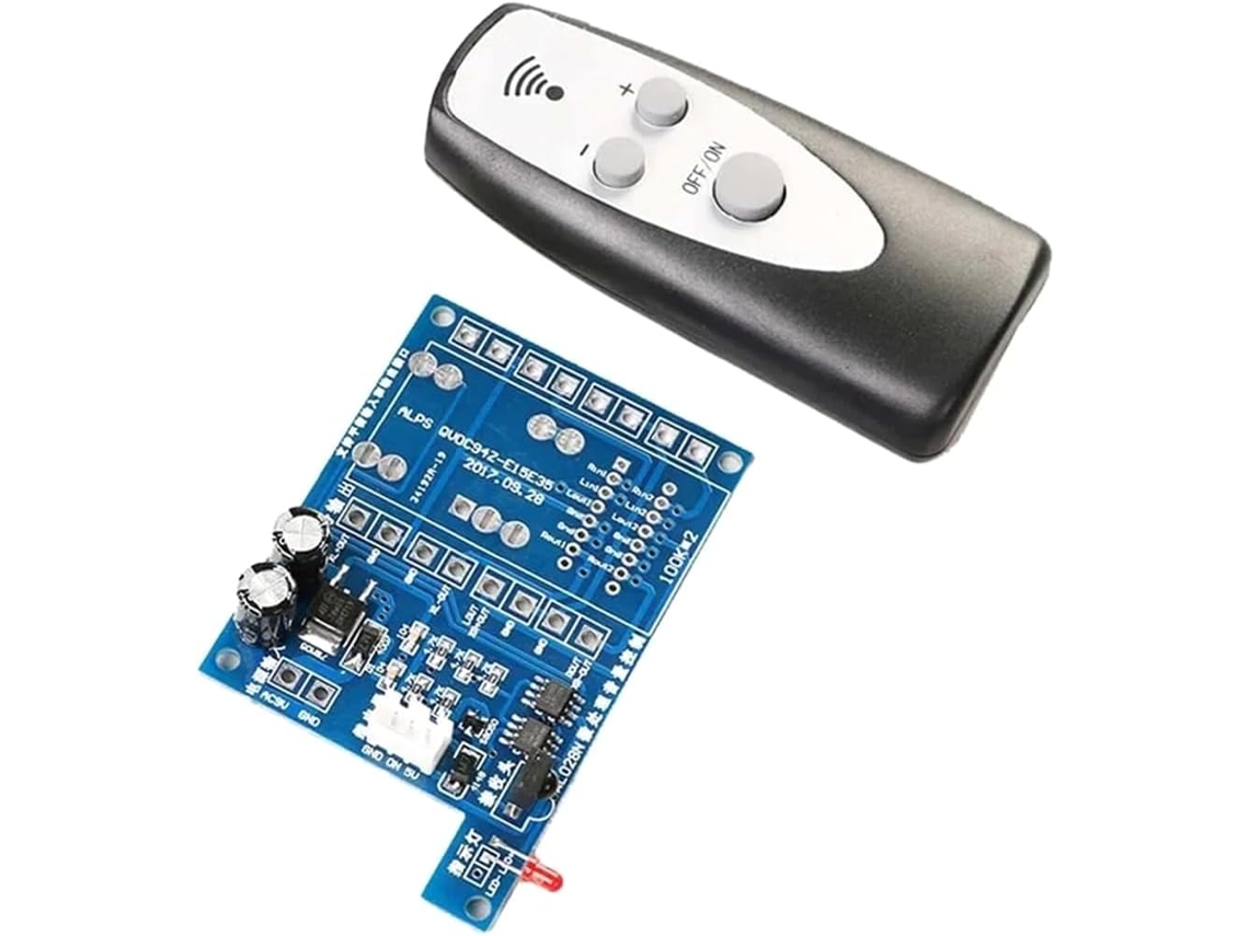 Preamplificador Dlhifi Compatible Con Control Remoto Alps, Potenciómetro De Volumen Motorizado De 50k