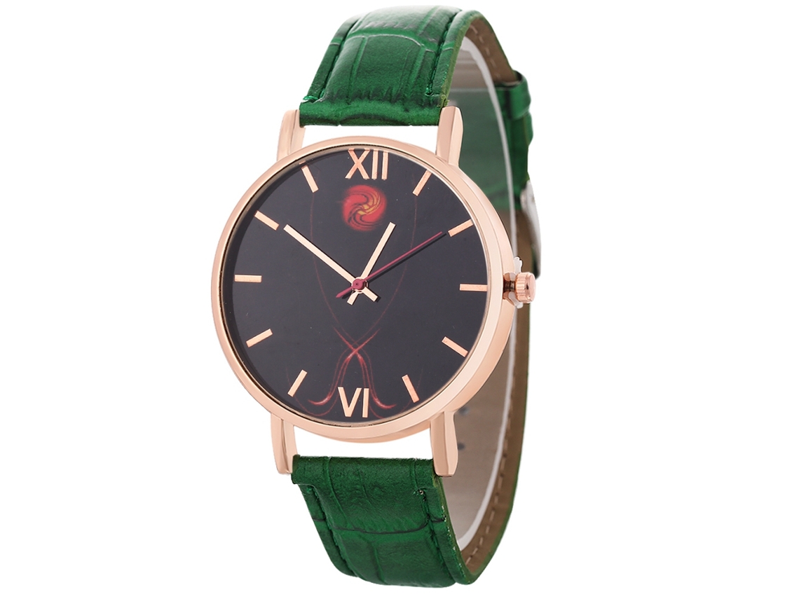 Reloj De Pulsera De Cuarzo Para Mujer Zhoulianfa, Modelo T0139-z, Color Verde, Ideal Para Negocios Y Uso Diario.
