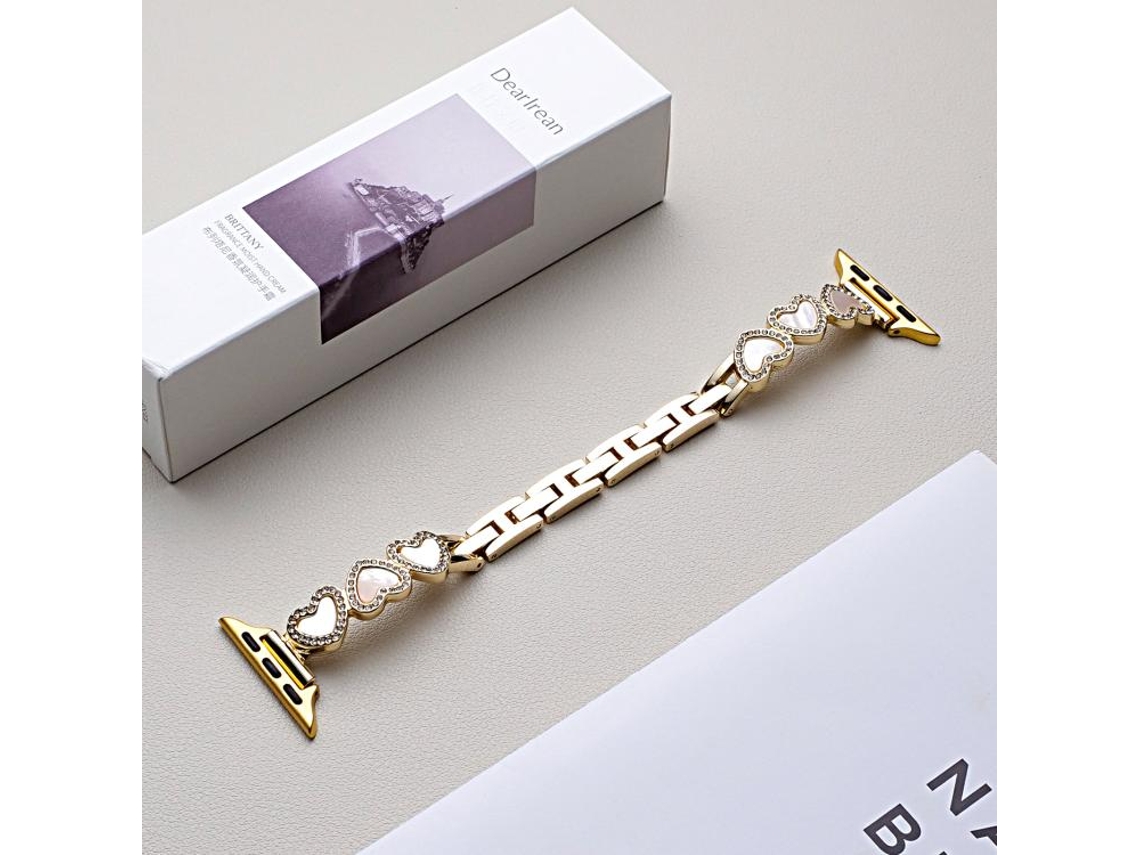 Correa para Apple Watch de 46/49/45/44 mm - Metal con forma de corazón