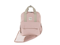 Mochila PASITO A PASITO  Walking Mum I Love Vichy Rosa (28 x 37 x 12cm)
