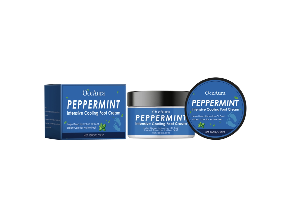 Crema refrescante para pies con mentol